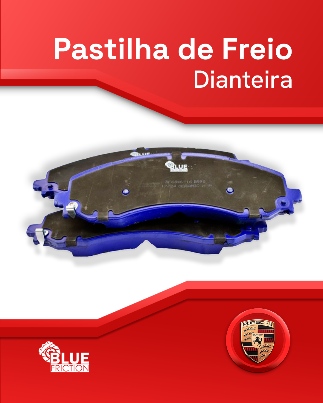 Pastilha de Freio Dianteiro Cerâmica Volvo – Blue Friction