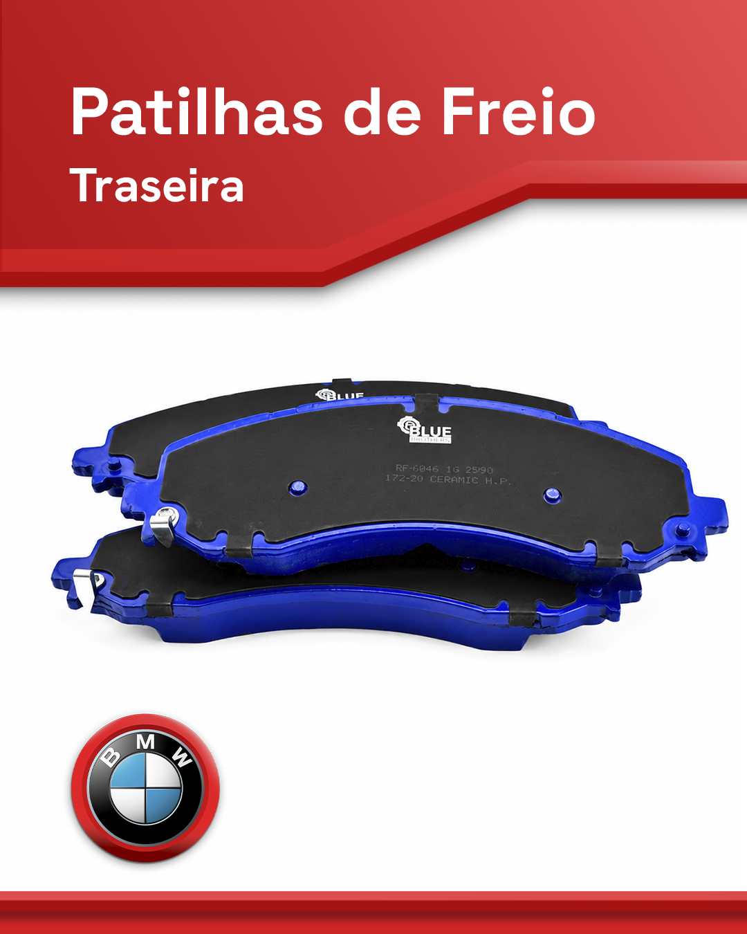 Pastilha de Freio Traseira Cerâmica BMW – Blue Friction