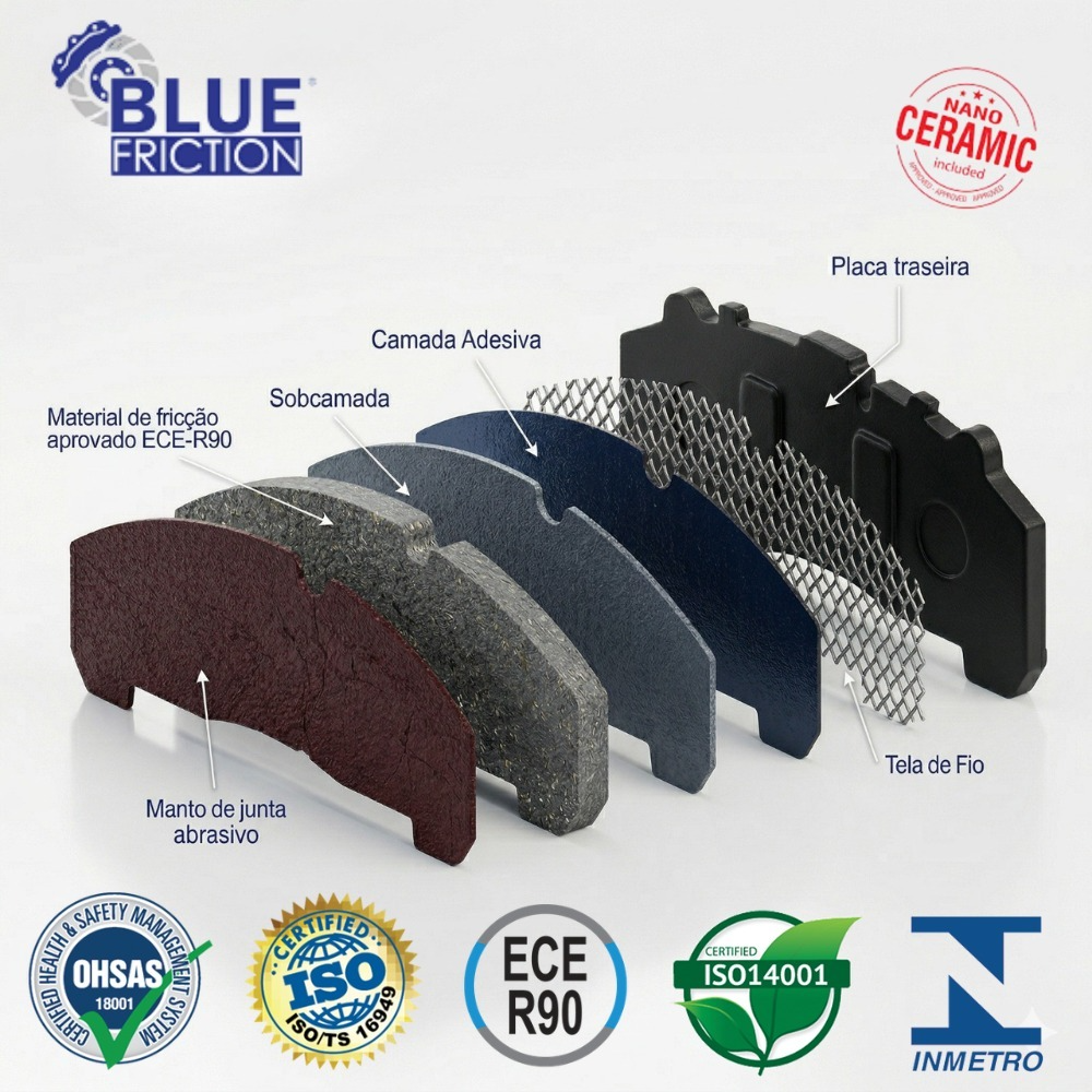 Pastilha de Freio Traseira Cerâmica Volvo – Blue Friction