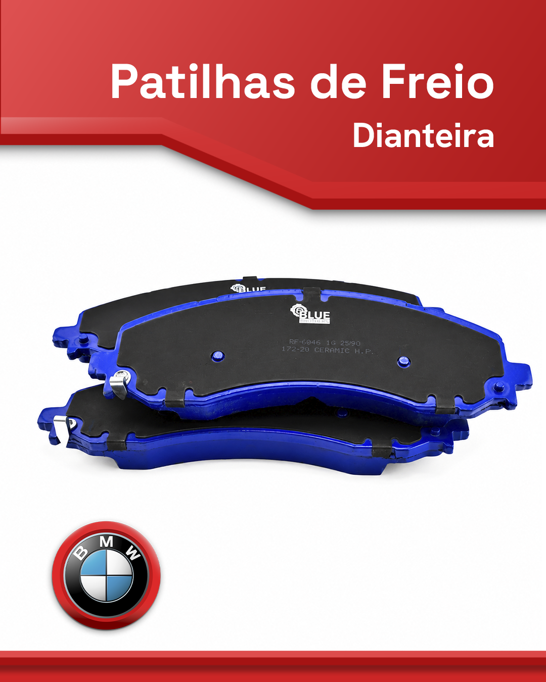 Pastilha de Freio Dianteira Cerâmica Porsche – Blue Friction